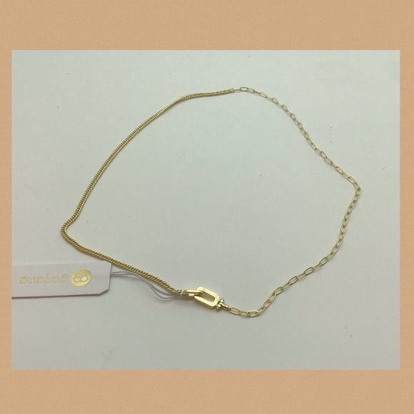Gorjana 18K Gold Plated Dylan Link Dual Chain Necklace - Picture 6 of 7